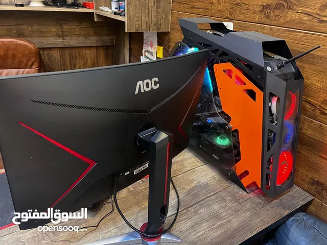 كمبيوتر جيمنغ كور اي 9 كامل مع الشاشة والكرسي والطاولة