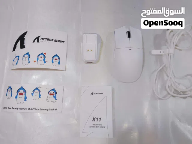 للبيع Attack Shark X11 – بحالة الوكالة    استعمال أسبوعين فقط، بحالة الوكالة ويعمل بكفاءة 100