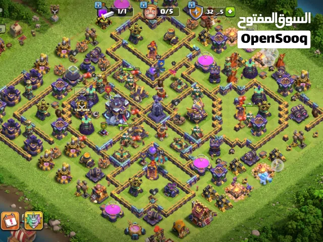 حساب كلاش أوف كلانس تاون 15