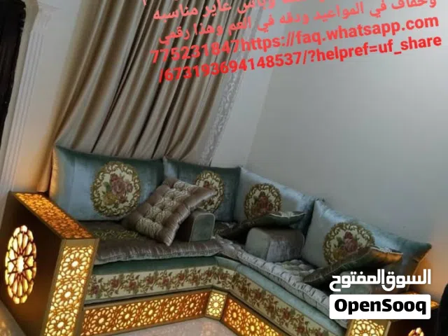 مجمع الجيل الحديث لجميع اعمال النجارة باشكالها ابواب ودربزينات وغرف نوم ومجالس مغربي العنوان صنعاء ش