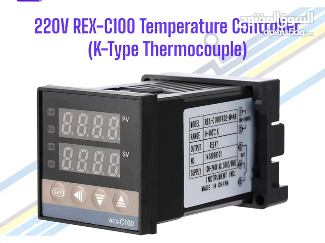 220V REX-C100FK02-M*AN Temperature Controller (K-Type Thermocouple)