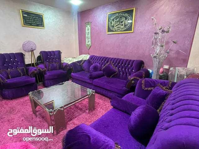 غرفة ضيوف مكونه من 7 مقاعد لون نهدي