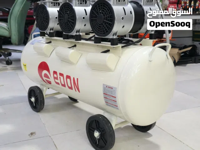 كمبريسر هواء 100 لتر سايلنت صامت مكينة بريشر الهواء جان EDON Compressor silent 100l ثلاث محركات دبل