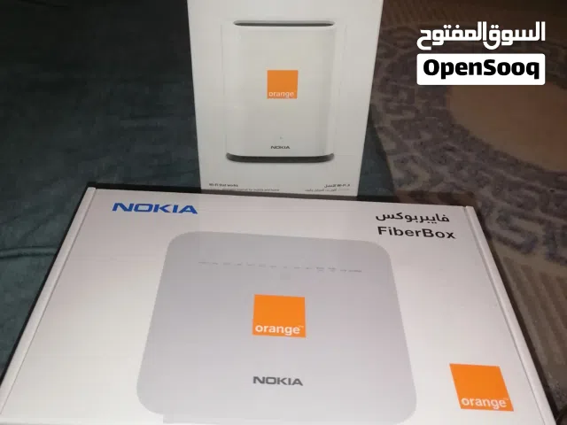 موسع شبكه جديد وفايبربوكس استعمال اقل من شهرين شبه جديد.. كامل الأغراض