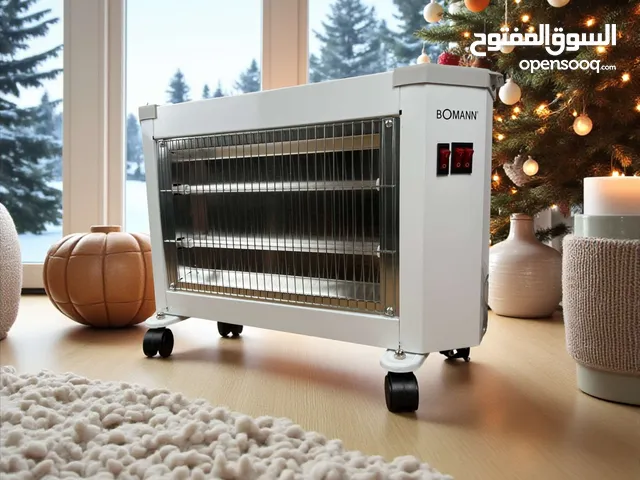 مدفأة كهربائية بومان 3 أوجه الاستخدامات: تدفئة فعّالة للمنازل، المكاتب، المحلات أو أي مساحة داخلية