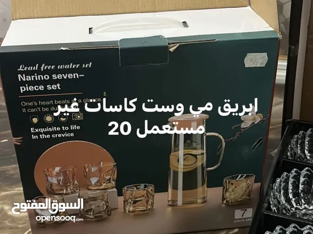 ادوات مطبخ طقم بريق مي وكاسات 12صحن جديد