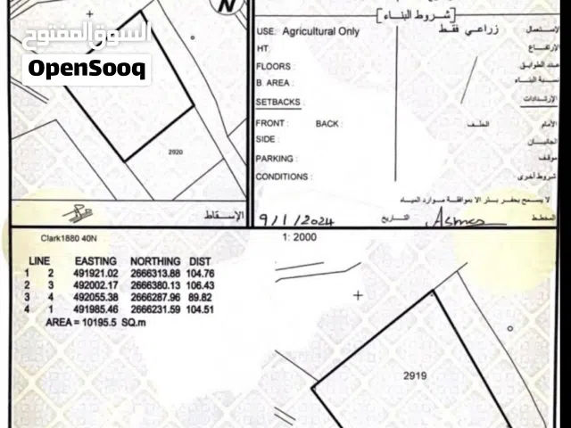 للبيع ارض زارعيه ممتازه في صحم مخليف قريبه من الشارع العام