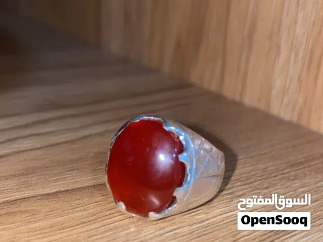 خاتم عقيق فضه بحرينيه