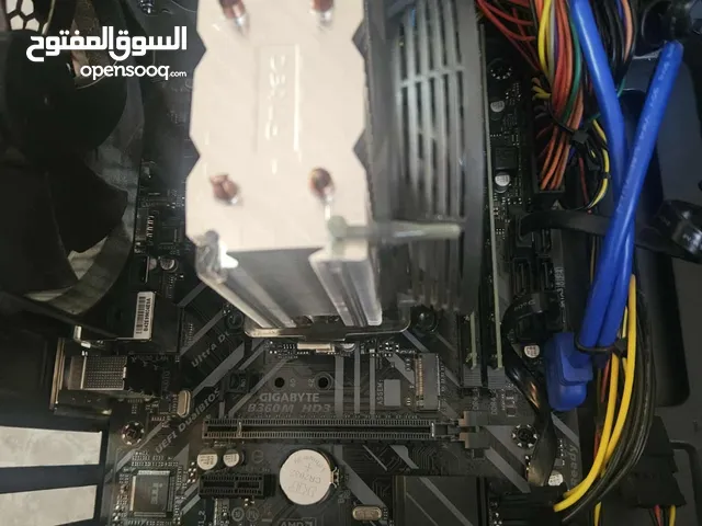 جهاز i7 8700 ram16ddr4 مبرد انتك باور انتك 600w لوحهB360Hdm m.2.256 HDD500g