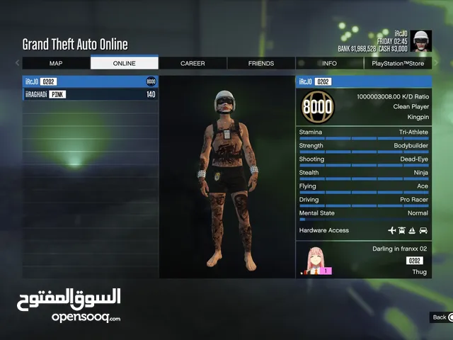 GTA Accounts and Characters for Sale in Central Governorate