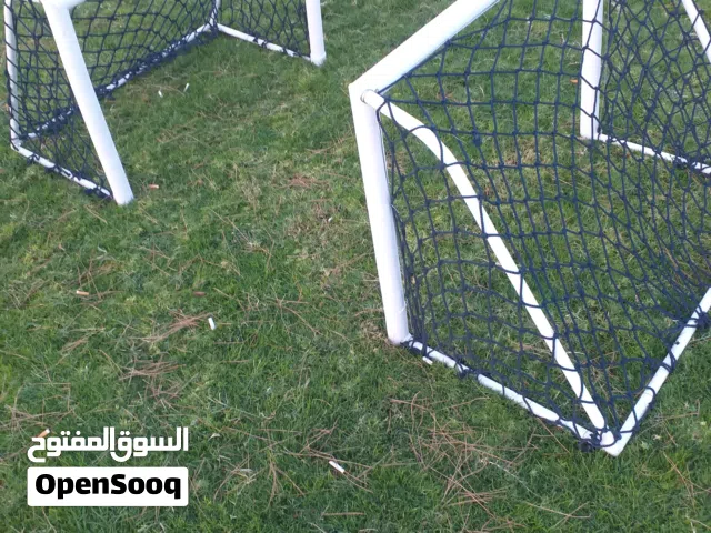 مرمي لكرة القدم حجم صغير مقاس 90x70 حديد بالشباك للملاعب الصغيرة