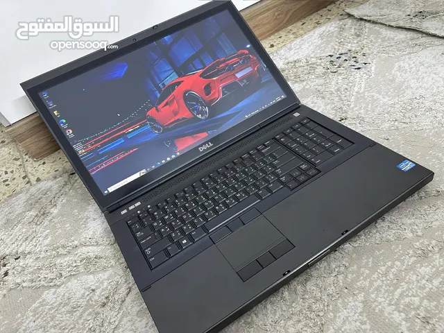 لابتوب ديل برزشن وورك ستيشن ، كارت شاشة خارجي للإلعاب ، شاشة عملاقة 17 ، كور i7 ،  رام 8 ، SSD 256