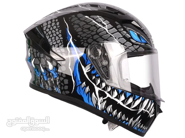 Amazing Graphic of predicator design SMK helmets DOT and ECE approved