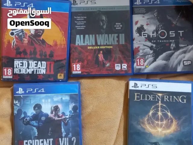 خمس العاب للبيع حالة ممتازة جداا كل لعبة بسعر مختلف