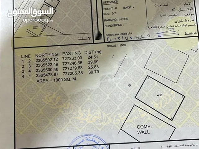 سكنــي تجـــاري 1000متـر الخويمــــــــة