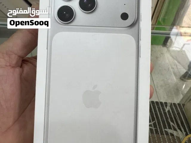 ايفون 17 برو ماكس سلفر 512 شرق اوسط مع تلبيس حراري بطاريه /100