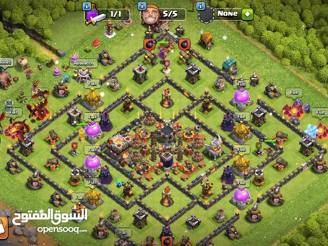 قرية كلاش اوف كلانس+ 600جوهره+ للبدل او بسعر معقول!!!