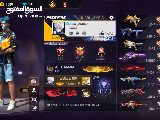 Free Fire Accounts and Characters for Sale in Bethlehem