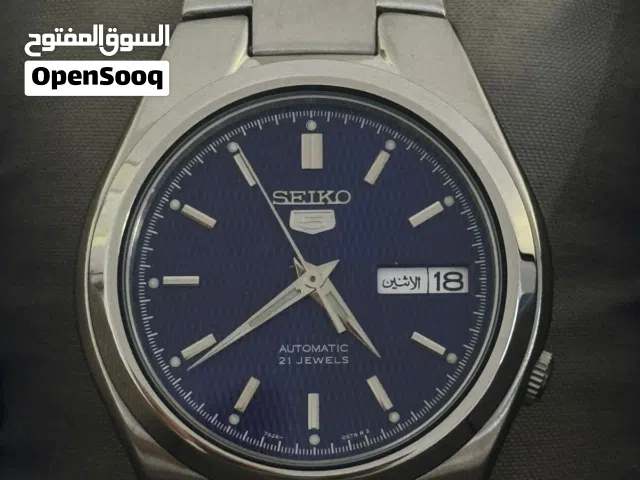 ساعة سيكو 5 اوتوماتيك جديده لم تستخدم مكينة مفتوحة مع الضمان