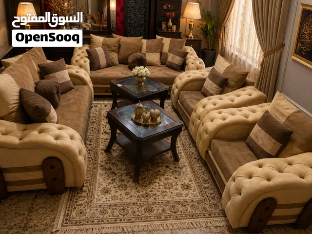 طقم كنب دانلوب تفصيل ب225 دينار