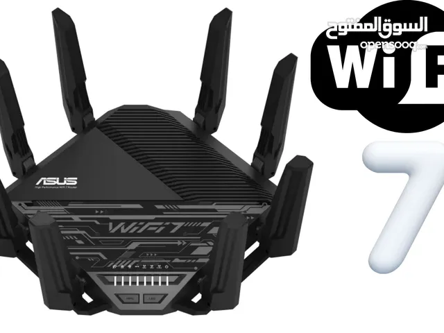 Asus RT-BE96U Wireless Router, Wi-Fi 7 Ethernet, Tri Band, 2.28 GB/s