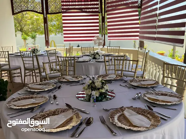 كراسي أعراس ذهبية من الوادي إيفنتس