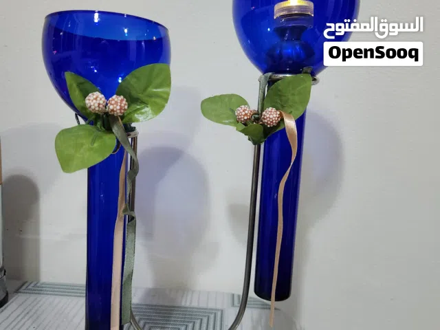 assorted candles holders