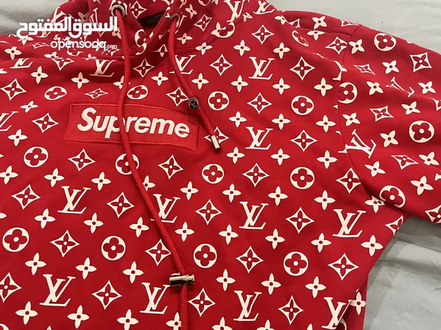 Supreme x Louis Vuitton Box Logo Hooded Sweatshirt Jacket SweatShirt Authentic Wear