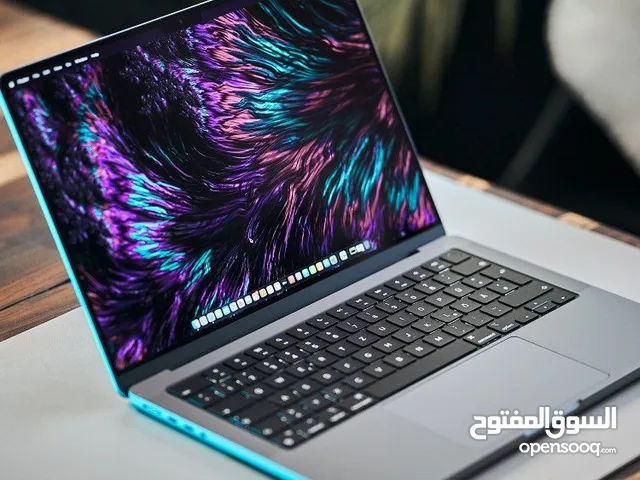 لابتوب ماك بوك برو 14 m1pro قوة جبارة ومزاية انيقة تخدمك في كل حاجة. نظيف جداً.