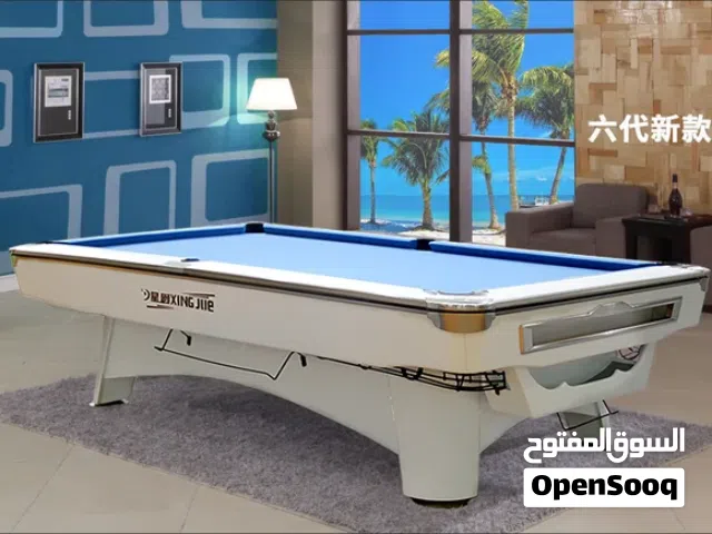 طاولة بلياردو 8 قدم نيو مستوردة جودة عالية بالصناعه يوجد خدمه التوصيل و التركيب لجميع مناطق المملكة
