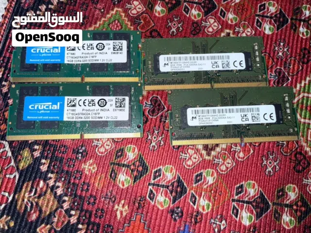 4 رامات لابتوب  48GB (2×16) (2×8)