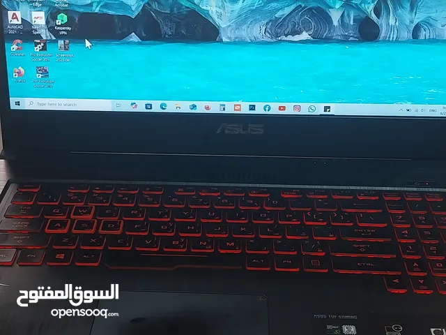 لابتوب اسوس للالعاب Tuf gaming بمعالج I7 8H شاشة 17 بوصة و رام 16 جيجا و هاردسك 1TB و SDD 256 GB