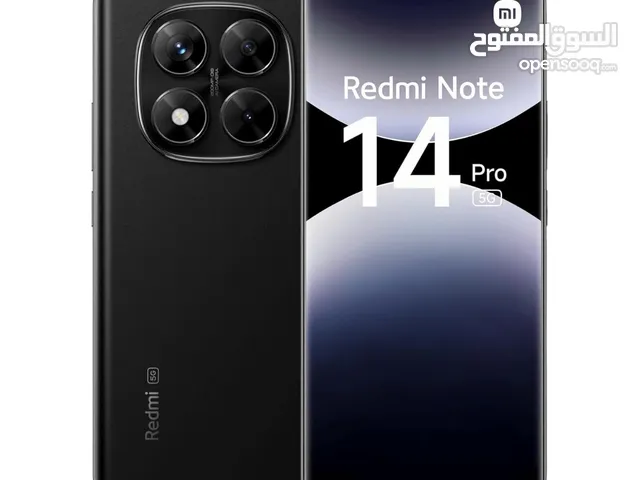 REDMI NOTE 14 PRO 5G ( 256GB ) / 12 RAM NEW /// ريدمي نوت 14 برو ذاكره 256 الرام 12 الجديد كلياً 5G