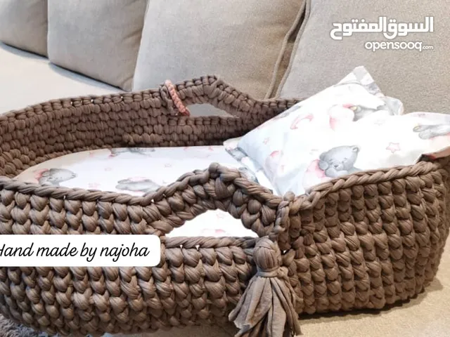 مهد بيبي ..سرير بيبي مصنوع يدويا بكروشي