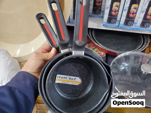 Série casseroles 3pcs noir moucheté HotChef