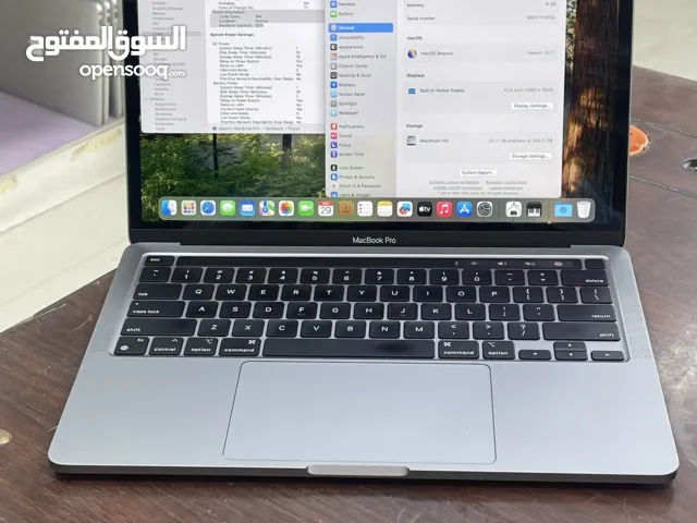 MacBook Pro M2 Year 2022 13.3-inch Display 8GB Ram 256GB SSD Storage Touch Bar, fingerprint sensor
