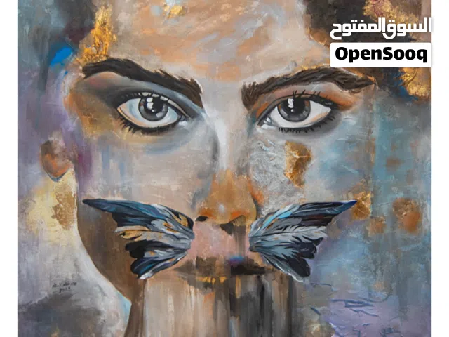 لوحات فنية تعكس الوجدان الإنساني والمشاعر المتناقضة، تهتم بملامح التفاصيل البشرية وحالتا المزاجية
