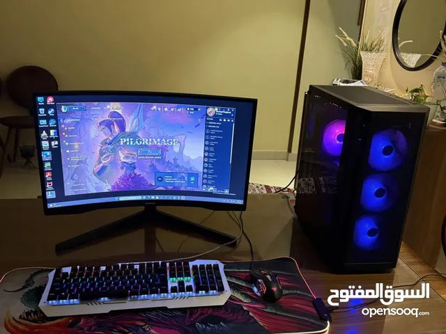 جهاز كمبيوتر pc جيمنيغ لسى جديد  قابل التعديل مستعمل شهر ونص بس