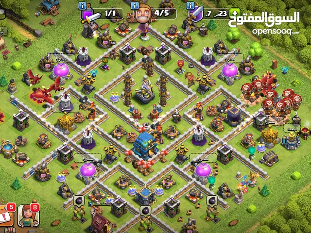 حساب كلاش اوف كلانس للبيع ق