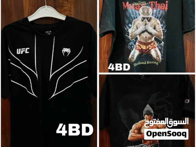 UFC venom t shirt, and tekken champion collap