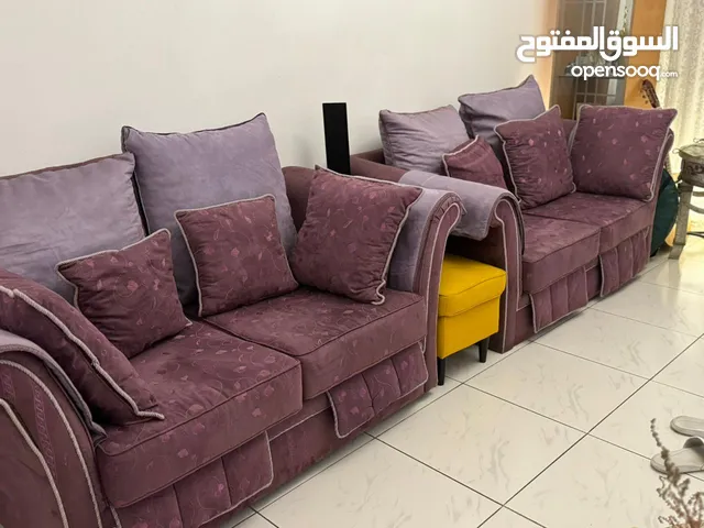 sofa set purple color good condition