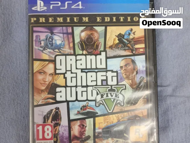 CD PS4  .... GTA 5  بحالة الوكالة للبيع بسعر مميز