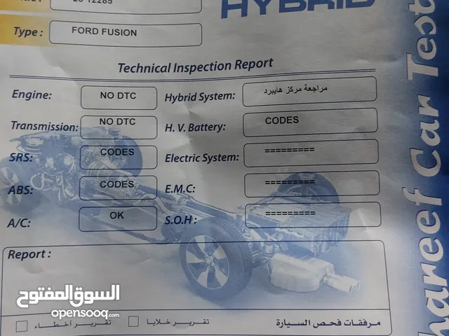 فورد فيوجن سبورت بكج فحص كامل وفل ممشى قليل نقل معاملة عالبنك الإسلامي الاردني او كاش