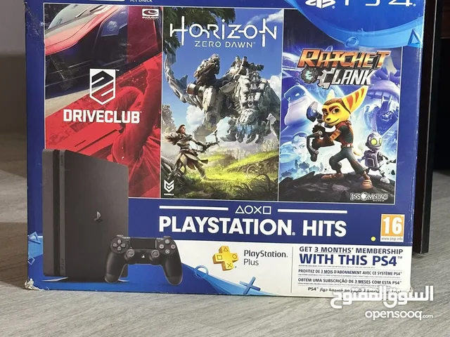 بليستشن 4 سلم مهكر نظام 9 مستعمل نظيف بالكرتون مع 2 يدات وكالة و 2 سيديهات تخزين500 Playstation4slim