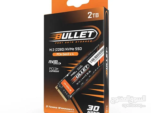 Bullet : M.2 (2280) NVMe PCIe [Gen3x4] (2TB)
