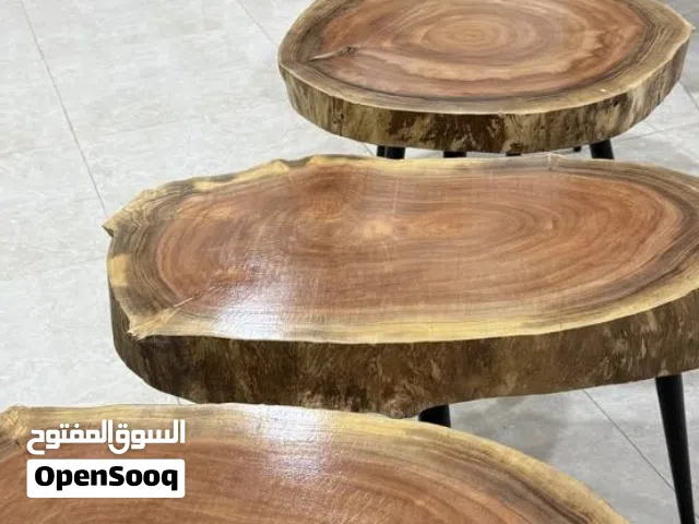 طاولات جذع طبيعي 100%