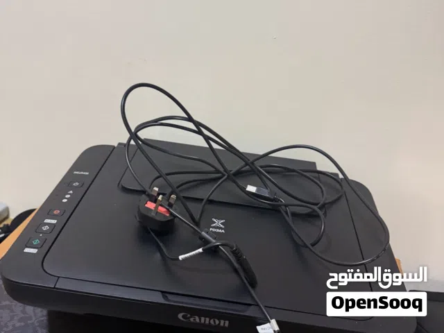 Electronics (printer, slow cooker, MacBook charger)