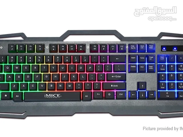 iMICE Gaming Keyboard Modail AK-400 كيبورد جيمنج اي مايس مضيئ
