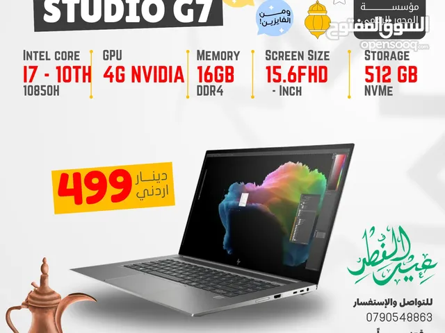 HP STUDIO G7 / Core i7-10850H
