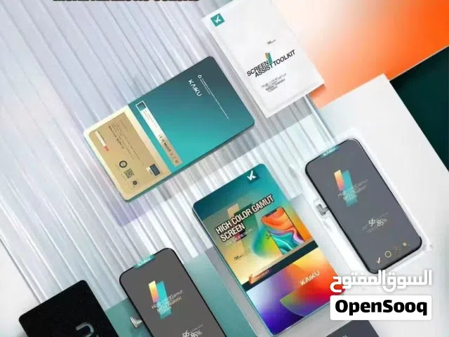شاشة ايفون 15 برو ماكس بتقنية oled المطابقة للمواصفات الاصلية من شركة KAIKU بكفالة فعلية من المحل